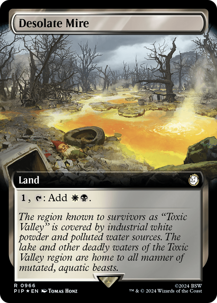 Desolate Mire (Extended Art) (Surge Foil) [Fallout] | Gear Gaming Bentonville