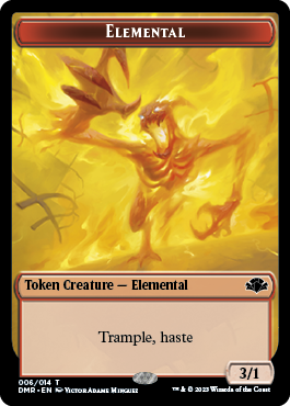 Elephant // Elemental Double-Sided Token [Dominaria Remastered Tokens] | Gear Gaming Bentonville