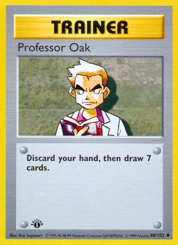 Professor Oak (88/102) (Shadowless) [Base Set 1st Edition] | Gear Gaming Bentonville