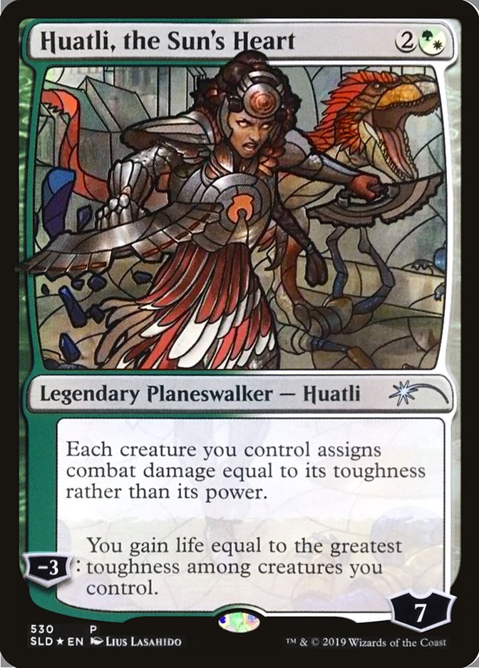 Huatli, the Sun's Heart (Stained Glass) [Secret Lair Drop Promos] | Gear Gaming Bentonville