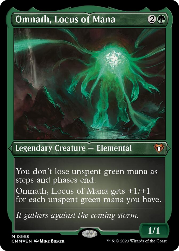 Omnath, Locus of Mana (Foil Etched) [Commander Masters] | Gear Gaming Bentonville