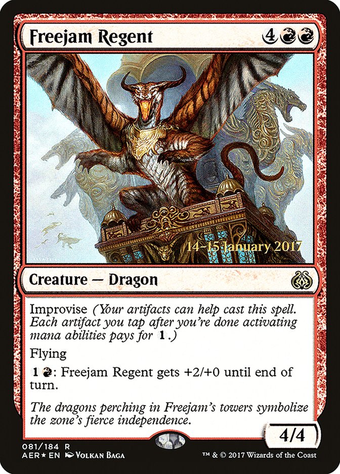 Freejam Regent [Aether Revolt Prerelease Promos] | Gear Gaming Bentonville