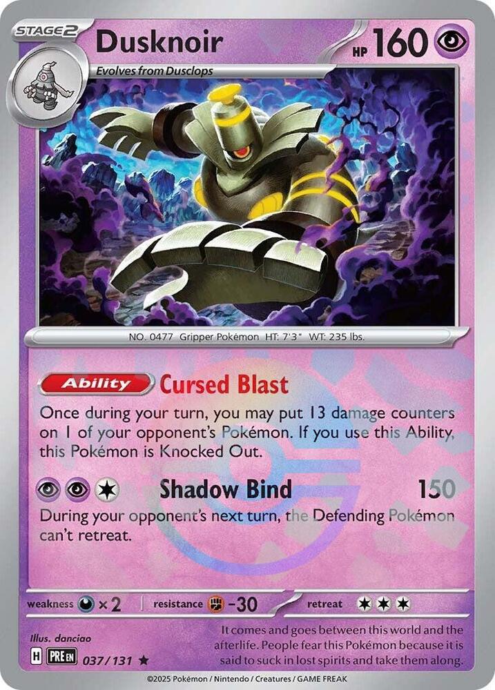 Dusknoir (037/131) (Poke Ball Pattern) [Scarlet & Violet: Prismatic Evolutions] | Gear Gaming Bentonville