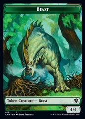 Beast (18) // Beast (19) Double-Sided Token [Commander Legends Tokens] | Gear Gaming Bentonville