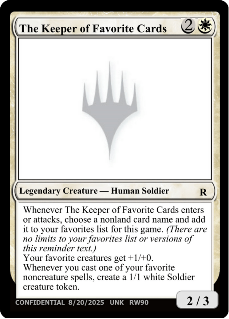 The Keeper of Favorite Cards (8/20/2025) [Unknown Event] | Gear Gaming Bentonville