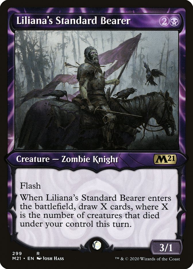 Liliana's Standard Bearer (Showcase) [Core Set 2021] | Gear Gaming Bentonville