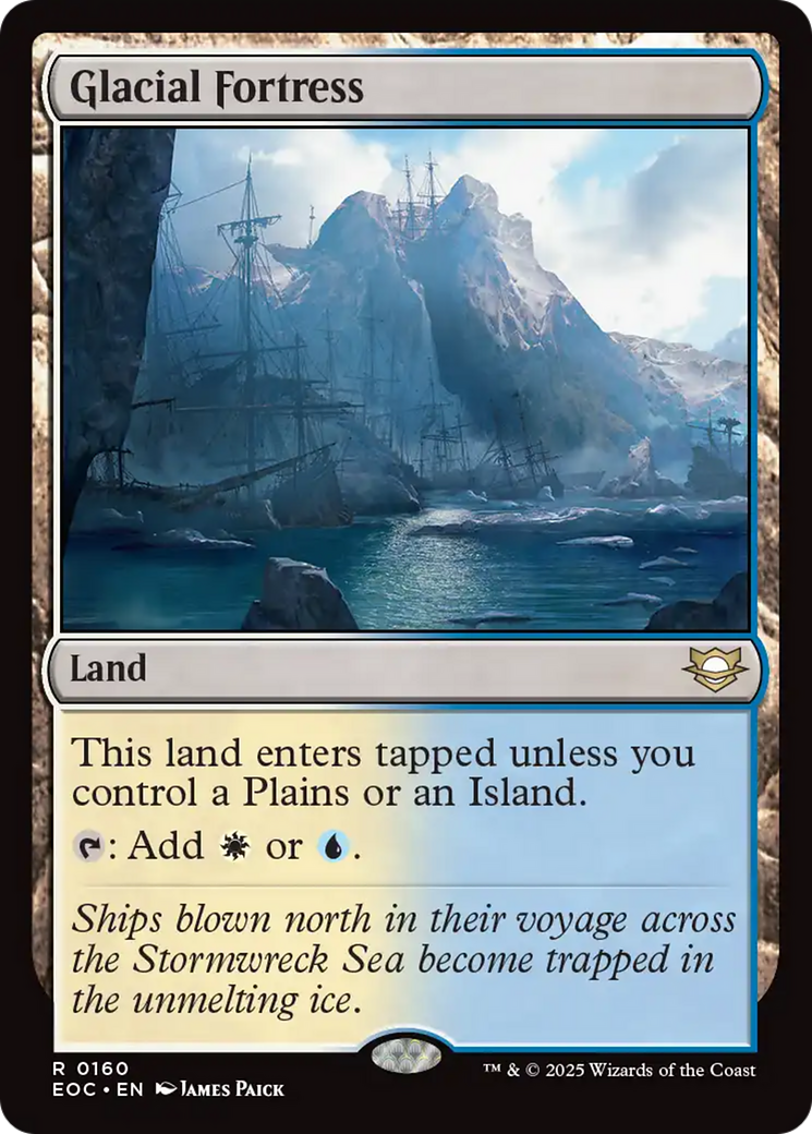 Glacial Fortress [Edge of Eternities Commander] | Gear Gaming Bentonville