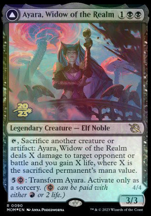 Ayara, Widow of the Realm // Ayara, Furnace Queen [March of the Machine Prerelease Promos] | Gear Gaming Bentonville