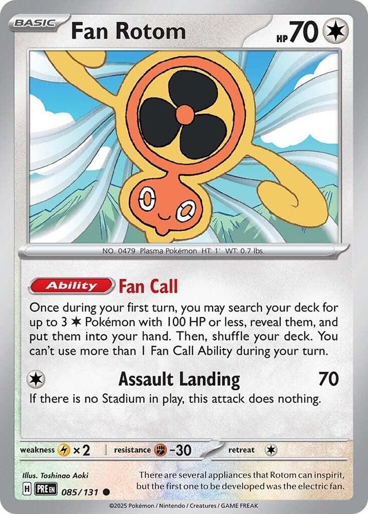 Fan Rotom (085/131) [Scarlet & Violet: Prismatic Evolutions] | Gear Gaming Bentonville