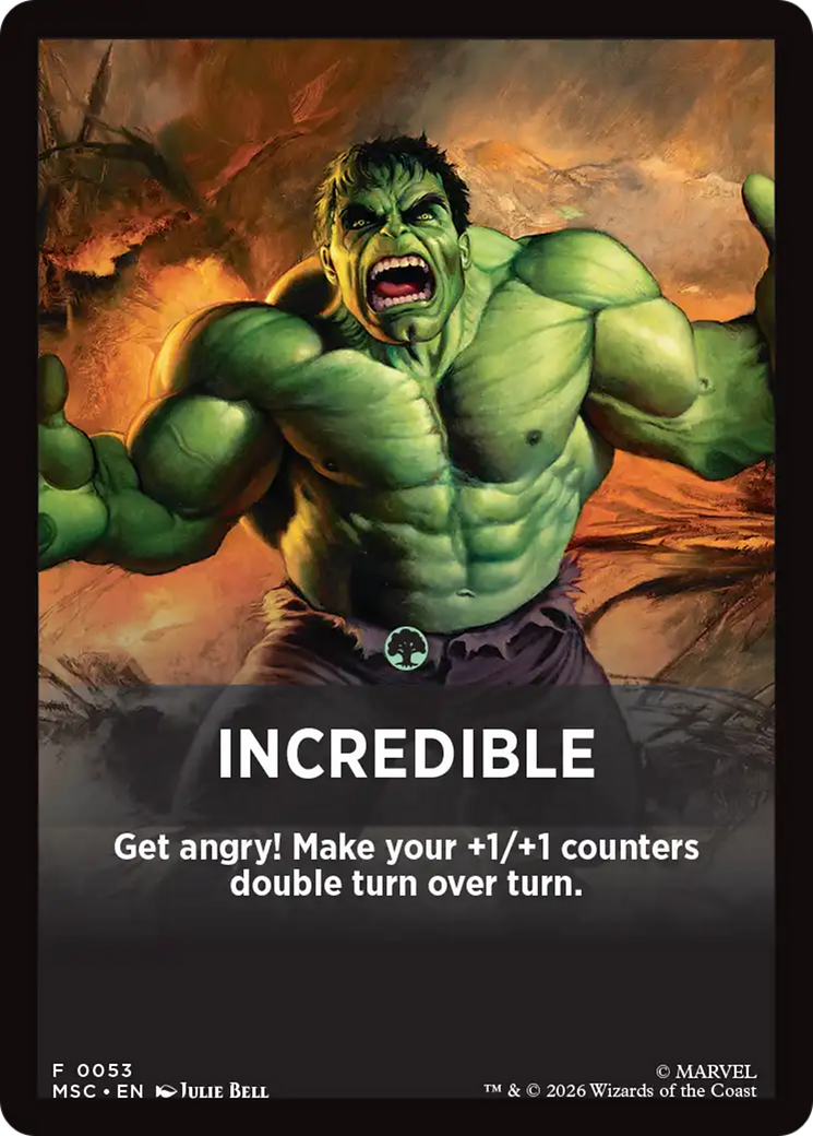 Incredible Theme Card [Marvel Super Heroes Commander] | Gear Gaming Bentonville