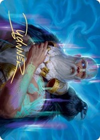 Alrund, God of the Cosmos Art Card (Gold-Stamped Signature) [Kaldheim Art Series] | Gear Gaming Bentonville
