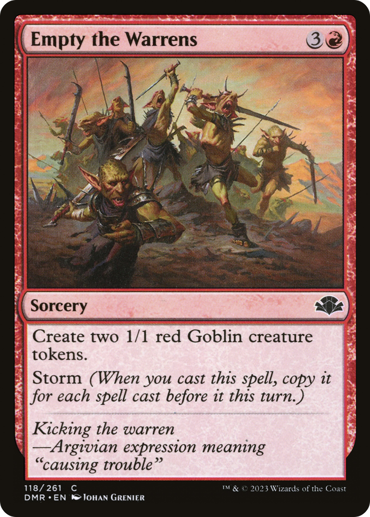 Empty the Warrens [Dominaria Remastered] | Gear Gaming Bentonville