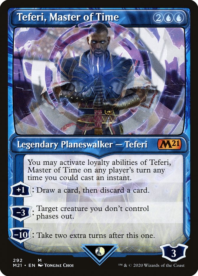 Teferi, Master of Time (Showcase) (292) [Core Set 2021] | Gear Gaming Bentonville