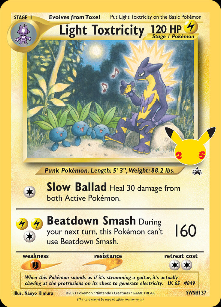 Light Toxtricity (SWSH137) (Jumbo Card) [Sword & Shield: Black Star Promos] | Gear Gaming Bentonville