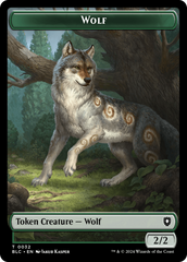 Goat // Wolf (032) Double-Sided Token [Bloomburrow Commander Tokens] | Gear Gaming Bentonville