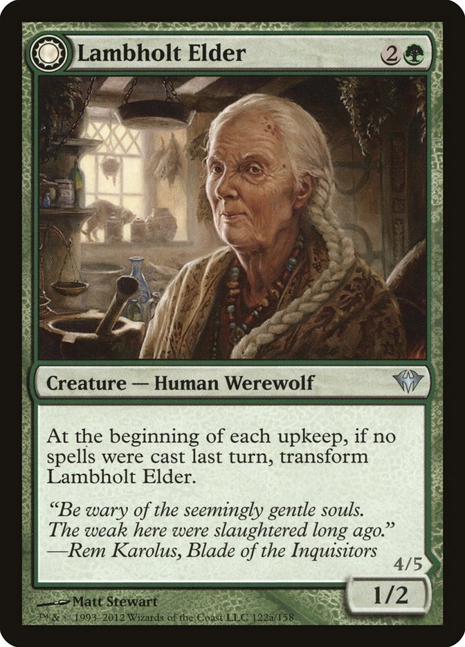 Lambholt Elder // Silverpelt Werewolf [Dark Ascension] | Gear Gaming Bentonville