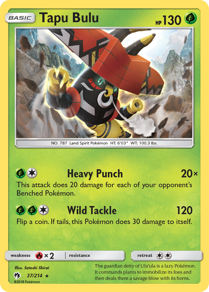 Tapu Bulu (37/214) [Sun & Moon: Lost Thunder] | Gear Gaming Bentonville