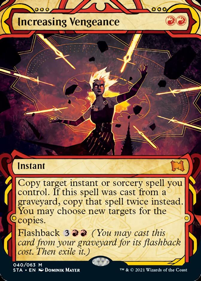 Increasing Vengeance (Foil Etched) [Strixhaven: School of Mages Mystical Archive] | Gear Gaming Bentonville