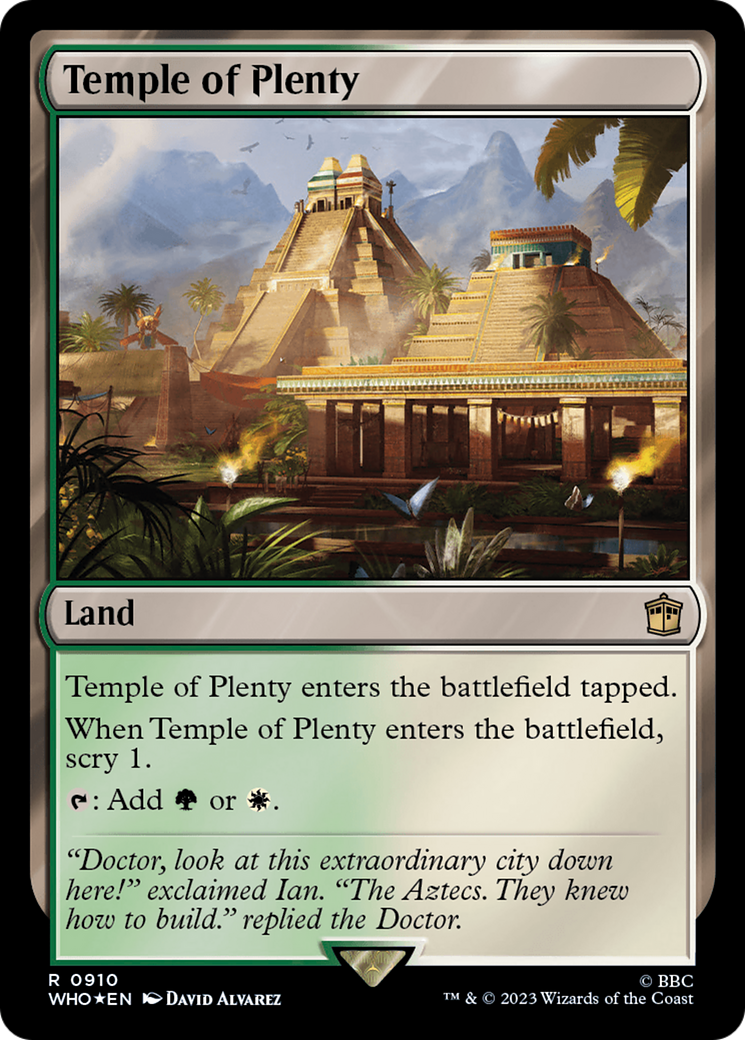 Temple of Plenty (Surge Foil) [Doctor Who] | Gear Gaming Bentonville