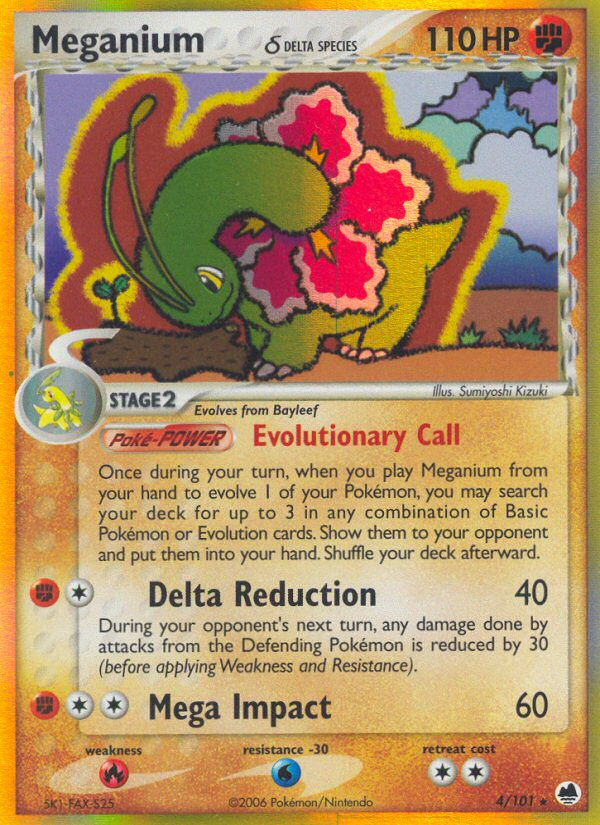 Meganium (4/101) (Delta Species) [EX: Dragon Frontiers] | Gear Gaming Bentonville