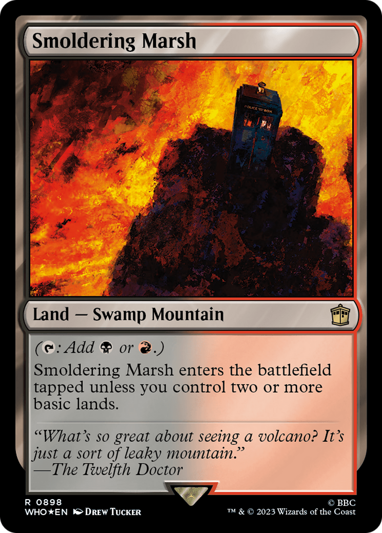 Smoldering Marsh (Surge Foil) [Doctor Who] | Gear Gaming Bentonville