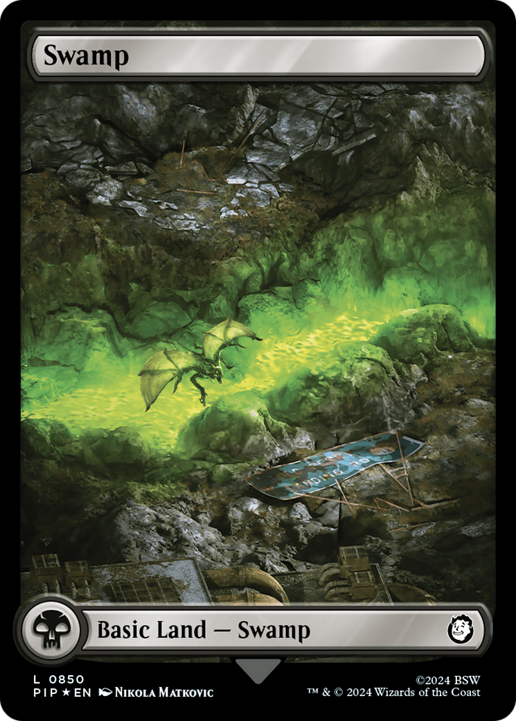 Swamp (0850) (Surge Foil) [Fallout] | Gear Gaming Bentonville