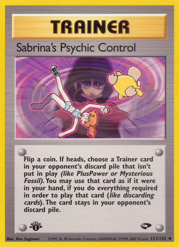 Sabrina's Psychic Control (121/132) [Gym Challenge 1st Edition] | Gear Gaming Bentonville