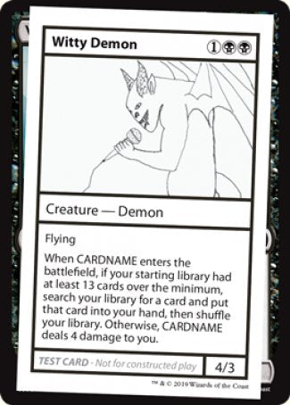 Witty Demon (2021 Edition) [Mystery Booster Playtest Cards] | Gear Gaming Bentonville