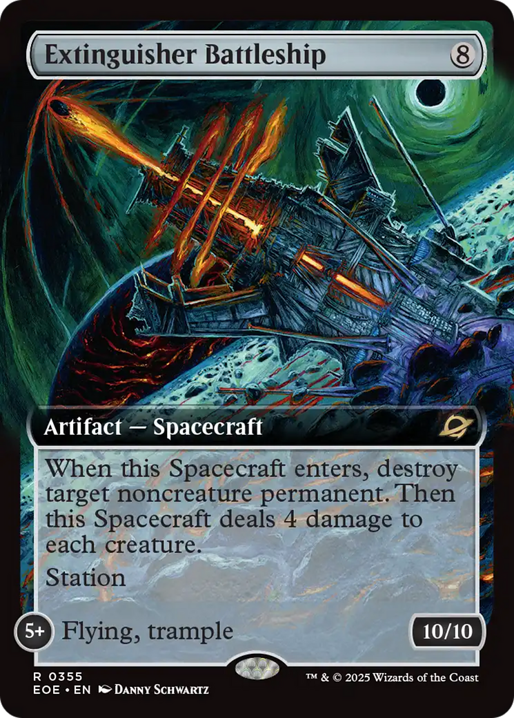 Extinguisher Battleship (Extended Art) [Edge of Eternities] | Gear Gaming Bentonville