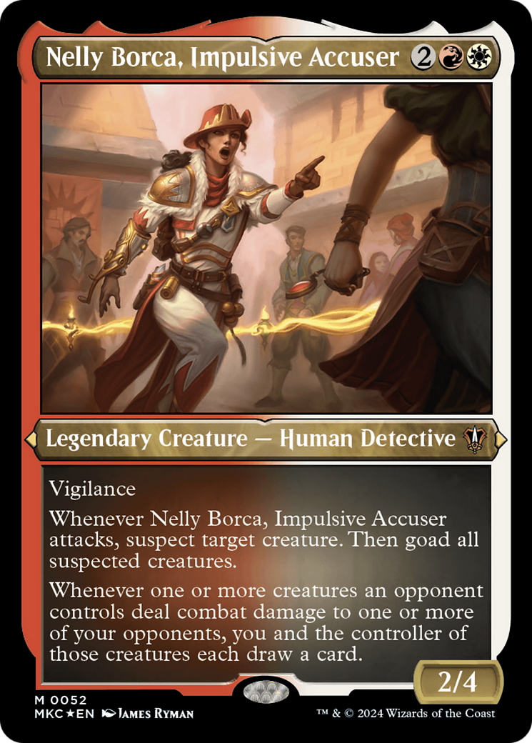 Nelly Borca, Impulsive Accuser (Display Commander) [Murders at Karlov Manor Commander] | Gear Gaming Bentonville