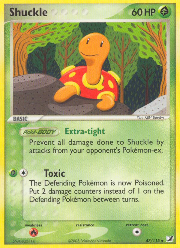 Shuckle (47/115) [EX: Unseen Forces] | Gear Gaming Bentonville