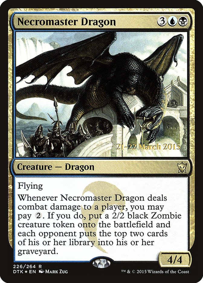 Necromaster Dragon [Dragons of Tarkir Prerelease Promos] | Gear Gaming Bentonville