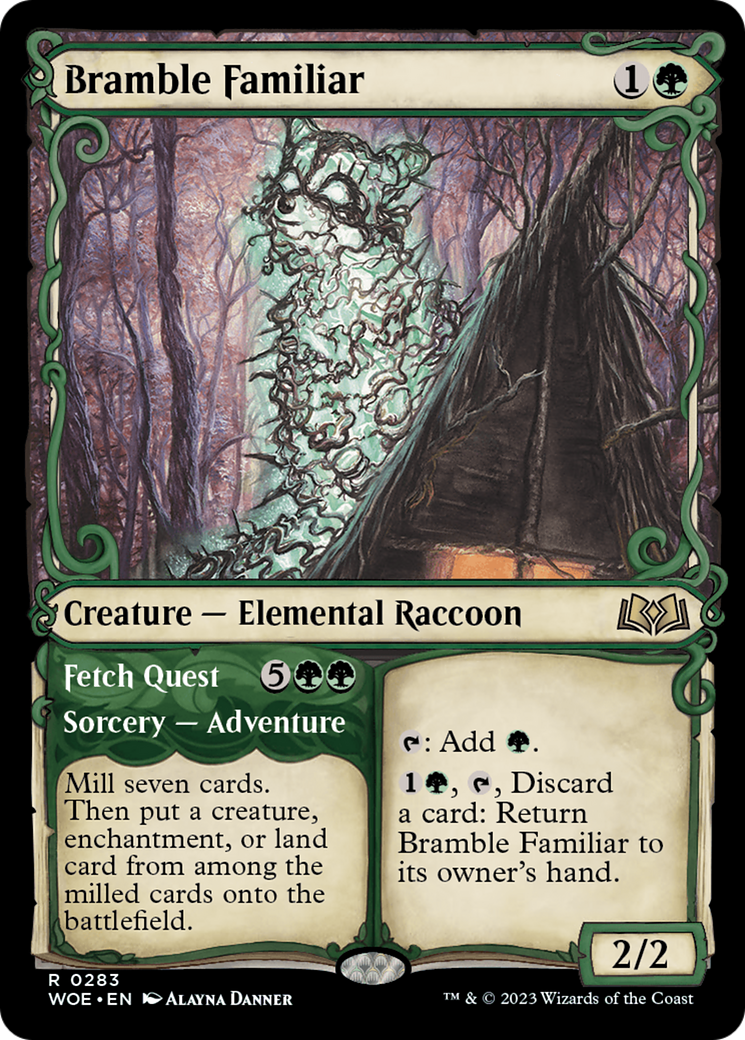 Bramble Familiar // Fetch Quest (Showcase) [Wilds of Eldraine] | Gear Gaming Bentonville