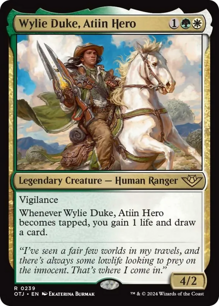 Wylie Duke, Atiin Hero [Outlaws of Thunder Junction] | Gear Gaming Bentonville