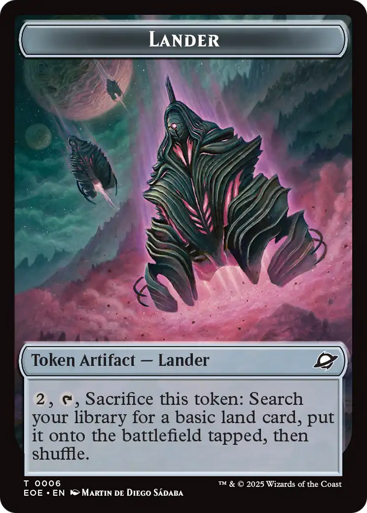 Robot // Lander (0006) Double-Sided Token [Edge of Eternities Tokens] | Gear Gaming Bentonville