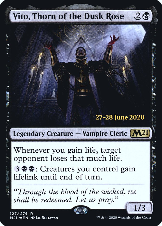 Vito, Thorn of the Dusk Rose [Core Set 2021 Prerelease Promos] | Gear Gaming Bentonville