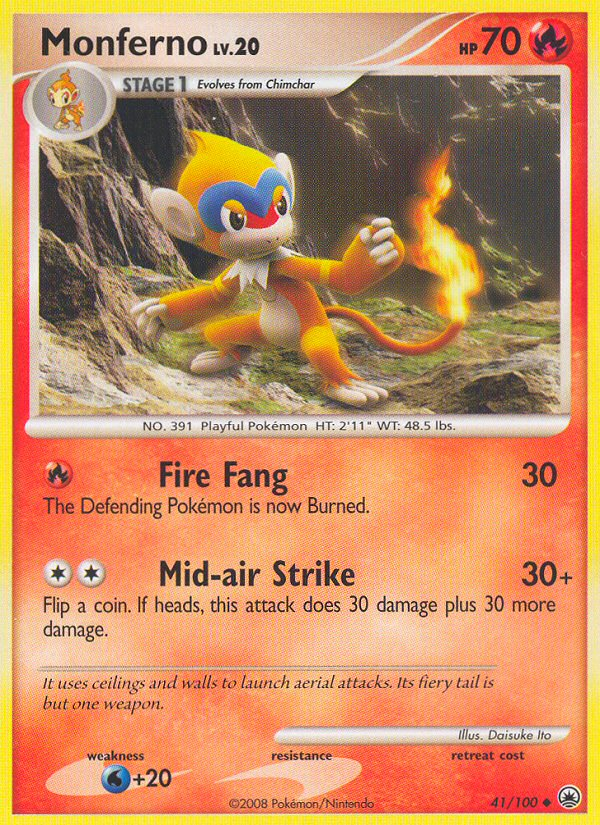 Monferno (41/100) [Diamond & Pearl: Majestic Dawn] | Gear Gaming Bentonville