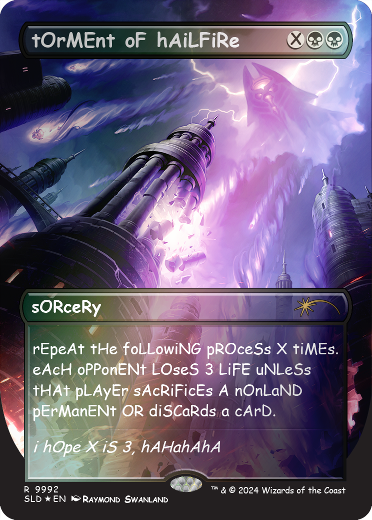 tOrMEnt oF hAiLFiRe (Rainbow Foil) [Secret Lair Drop Series] | Gear Gaming Bentonville