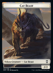 Soldier (09) // Cat Beast Double-Sided Token [Streets of New Capenna Commander Tokens] | Gear Gaming Bentonville