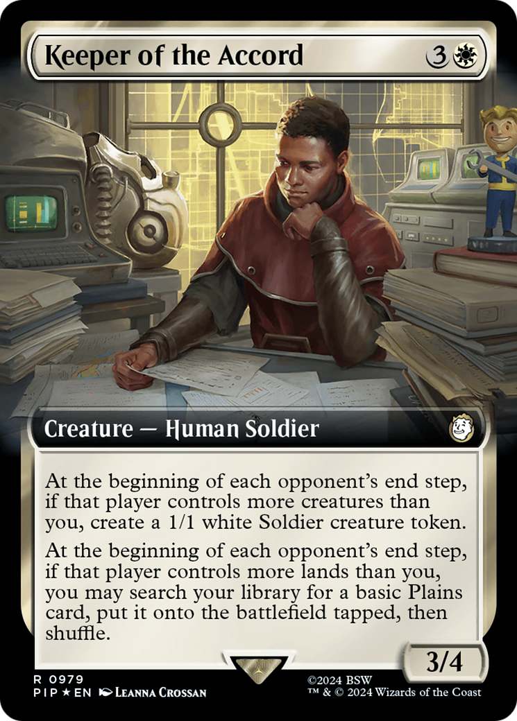Keeper of the Accord (Extended Art) (Surge Foil) [Fallout] | Gear Gaming Bentonville