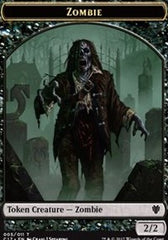 Zombie // Gold Double-Sided Token [Commander 2017 Tokens] | Gear Gaming Bentonville
