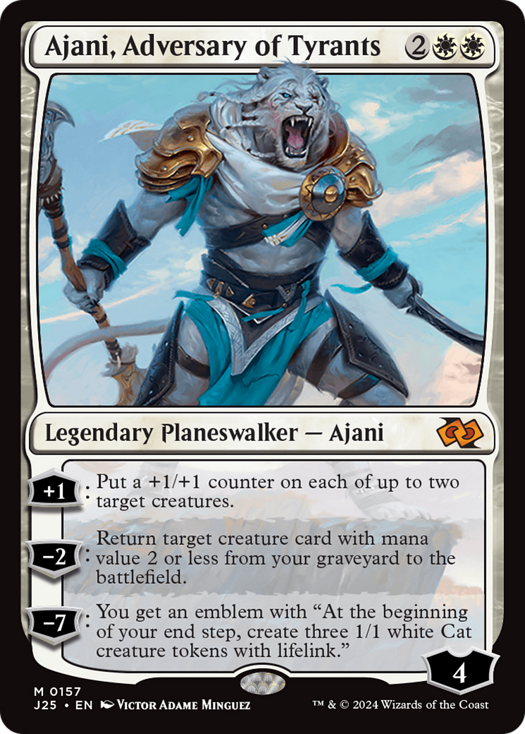 Ajani, Adversary of Tyrants [Foundations Jumpstart] | Gear Gaming Bentonville