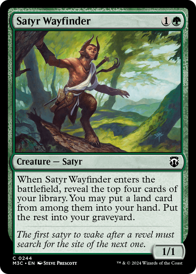 Satyr Wayfinder (Ripple Foil) [Modern Horizons 3 Commander] | Gear Gaming Bentonville