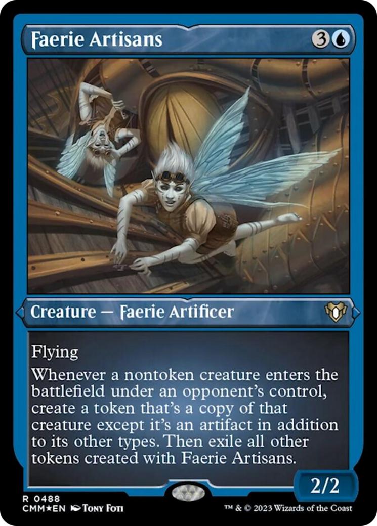 Faerie Artisans (Foil Etched) [Commander Masters] | Gear Gaming Bentonville