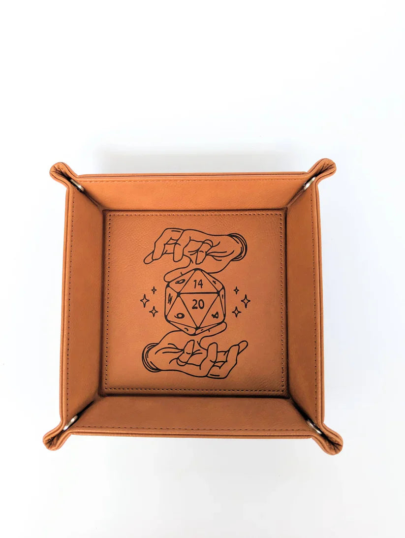 Vegan Leather Dice Rolling Tray | Gear Gaming Bentonville