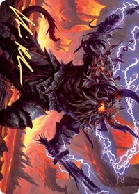 Kardur, Doomscourge Art Card (Gold-Stamped Signature) [Kaldheim Art Series] | Gear Gaming Bentonville