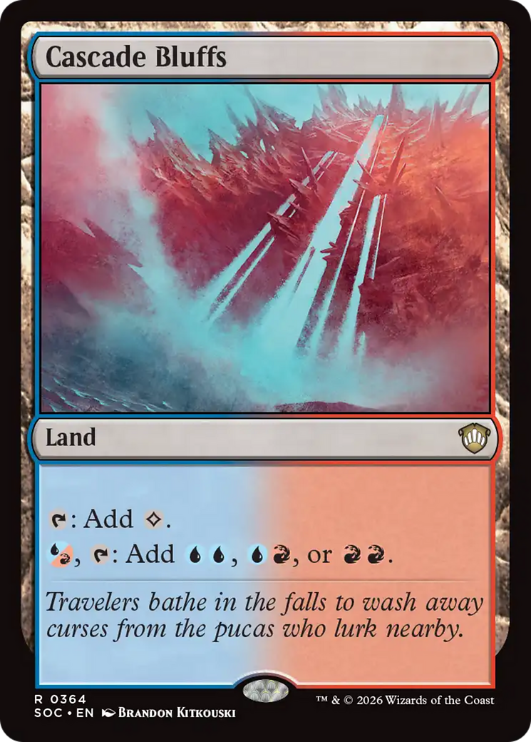 Cascade Bluffs [Secrets of Strixhaven Commander] | Gear Gaming Bentonville