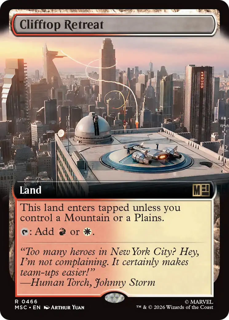 Clifftop Retreat (Extended Art) [Marvel Super Heroes Commander] | Gear Gaming Bentonville