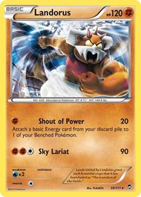 Landorus (58/111) (Theme Deck Exclusive) [XY: Furious Fists] | Gear Gaming Bentonville