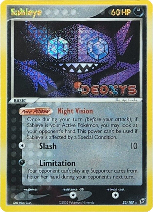 Sableye (23/107) (Stamped) [EX: Deoxys] | Gear Gaming Bentonville